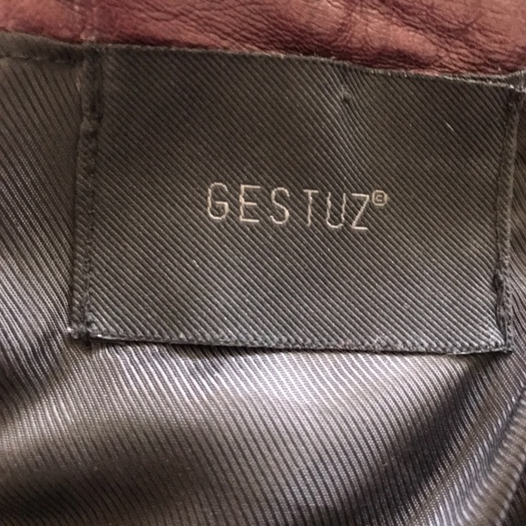 Gestuz Strapless Leather Dress - Picture 5 of 8